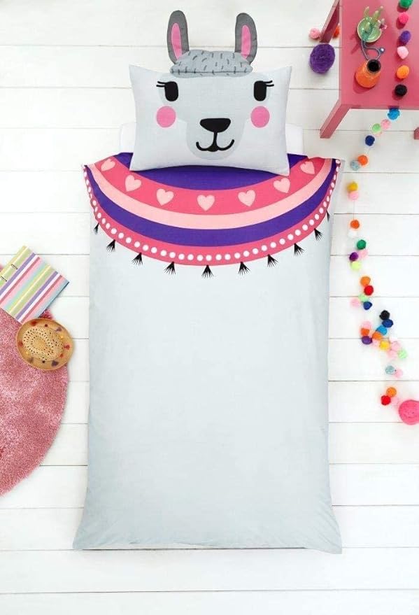 Kids 2-Piece Reversible Bedding Set – Printed Duvet Cover & Pillowcase