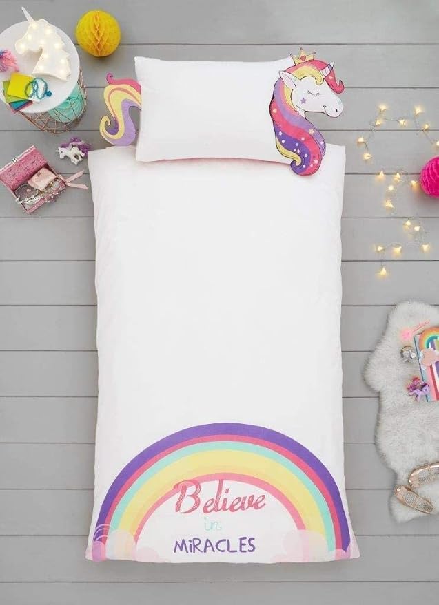 Kids 2-Piece Reversible Bedding Set – Printed Duvet Cover & Pillowcase