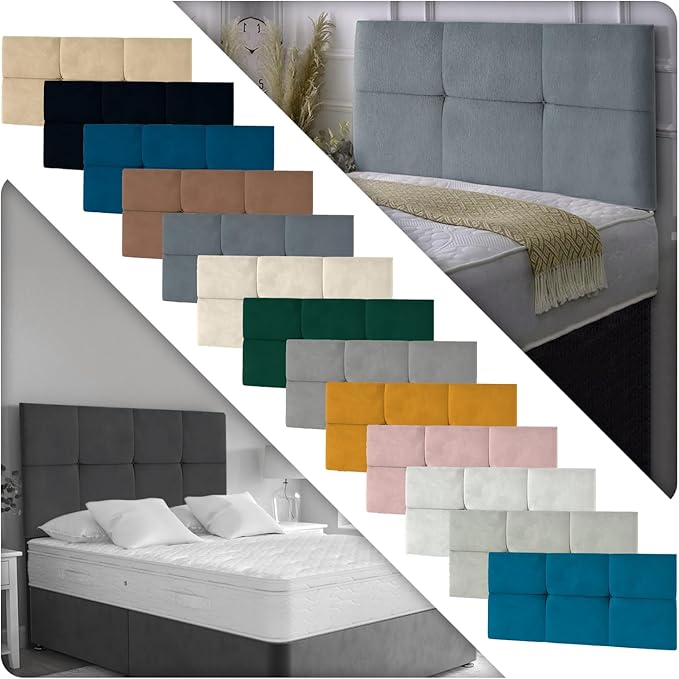 Padded Lined & Buttoned Headboard