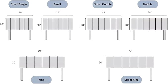 Padded Lined Headboard | Horizontal Lined
