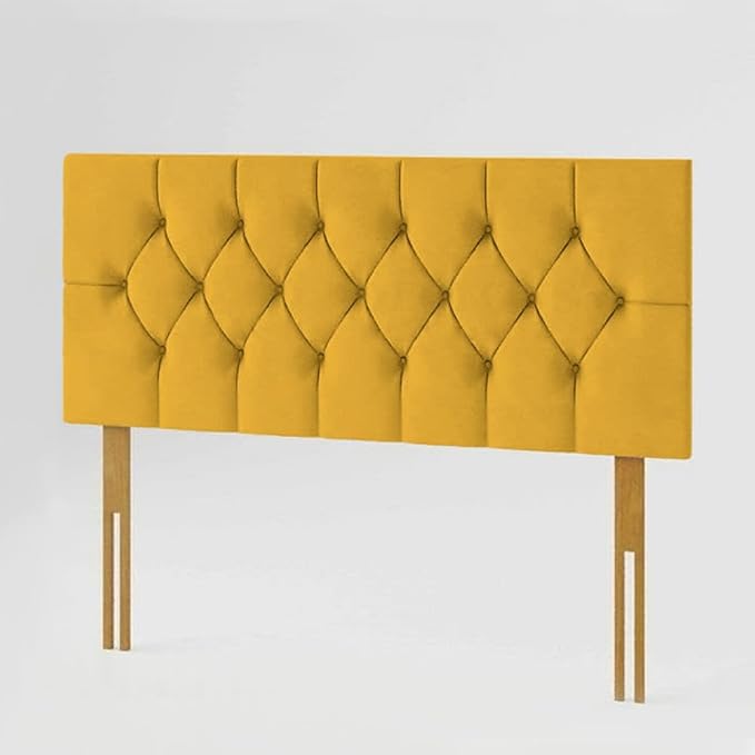 Chesterfield Headboard in Plush Velvet Fabric