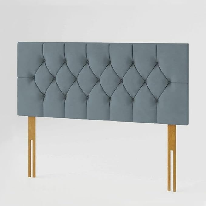 Chesterfield Headboard in Plush Velvet Fabric
