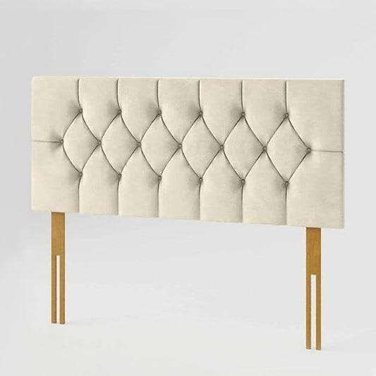 Chesterfield Headboard in Plush Velvet Fabric