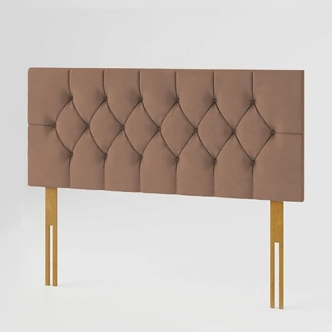 Chesterfield Headboard in Plush Velvet Fabric