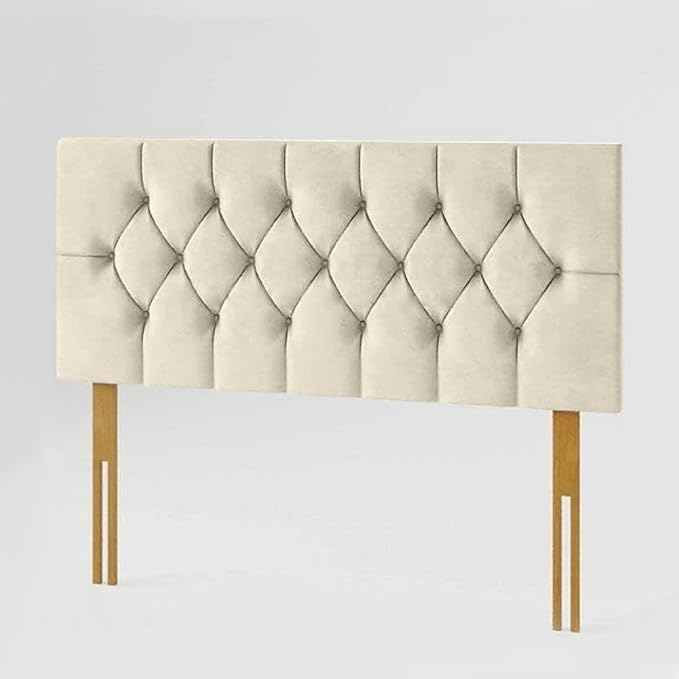 Chesterfield Headboard in Plush Velvet Fabric