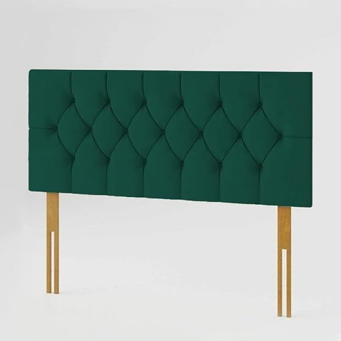 Chesterfield Headboard in Plush Velvet Fabric