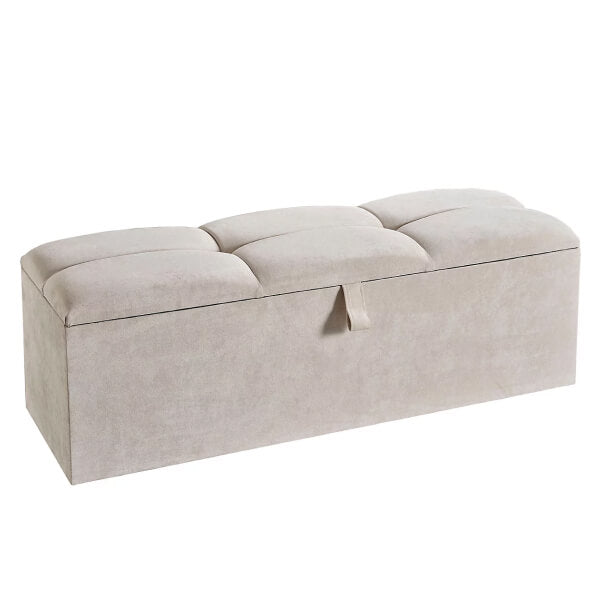 Atlas Ottoman Storage Box 3FT Single - Naples Cream