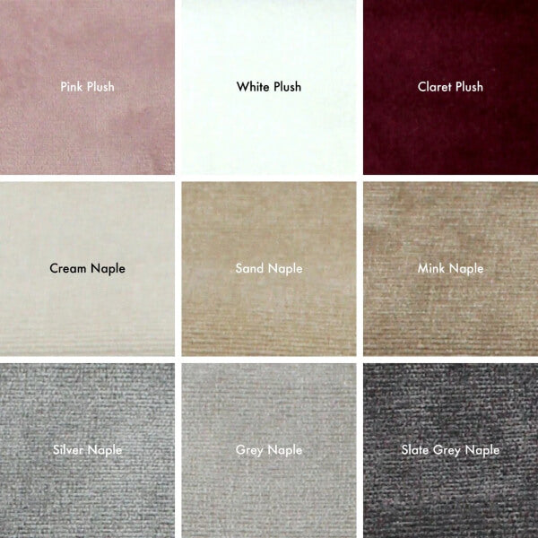 MONOCO BRAND NEW NAPLES VELVET UPHOLSTERED BED FRAME DOUBLE & KING SIZE