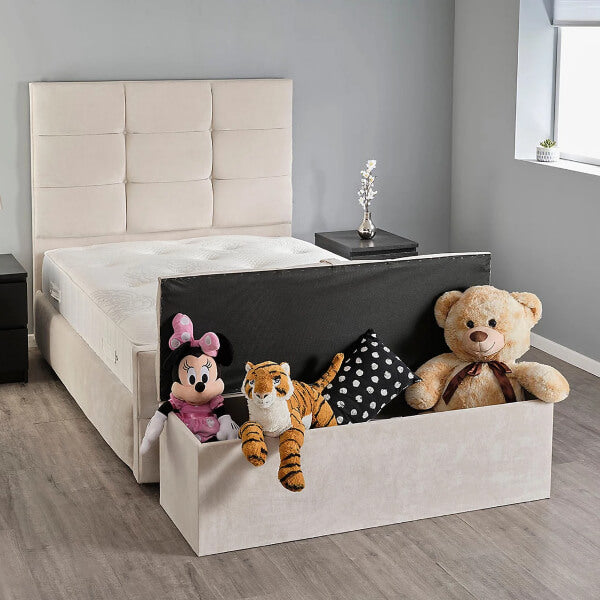 Atlas Ottoman Storage Box 3FT Single - Naples Cream