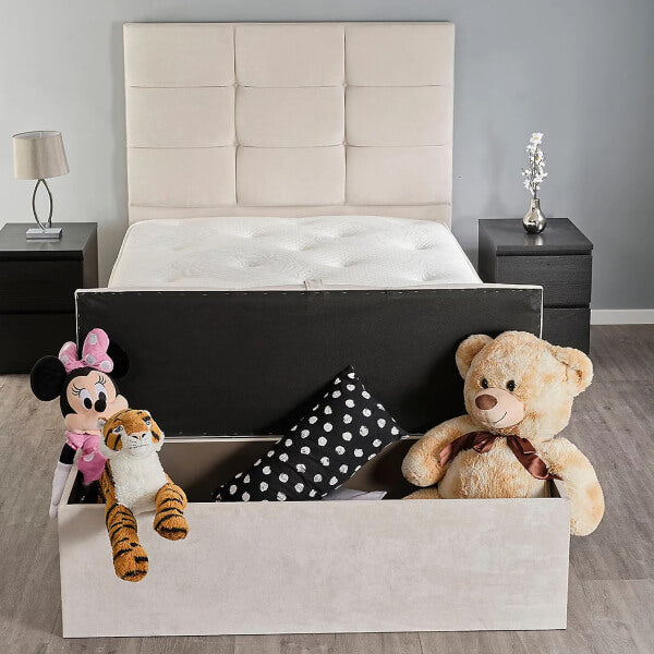 Atlas Ottoman Storage Box 3FT Single - Naples Cream