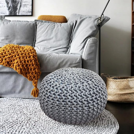 Handmade Bean Filled Home Living Room Children Foot Stool