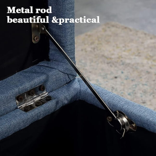 Aurea Button Tufted Storage Ottoman Bench – Modern Upholstered Design (Available in Different Colours & Sizes)